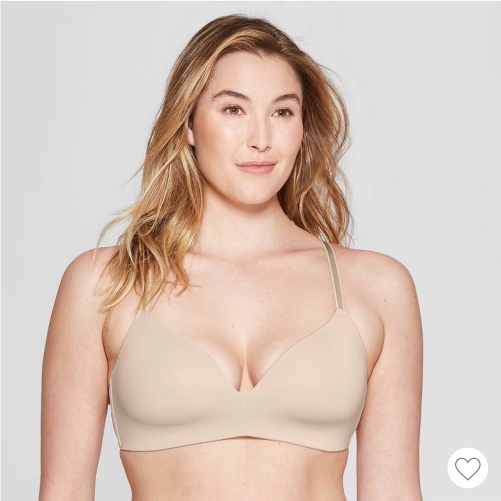 🤍Auden • soft beige lightly lined wirefree bra • 34B • NWT